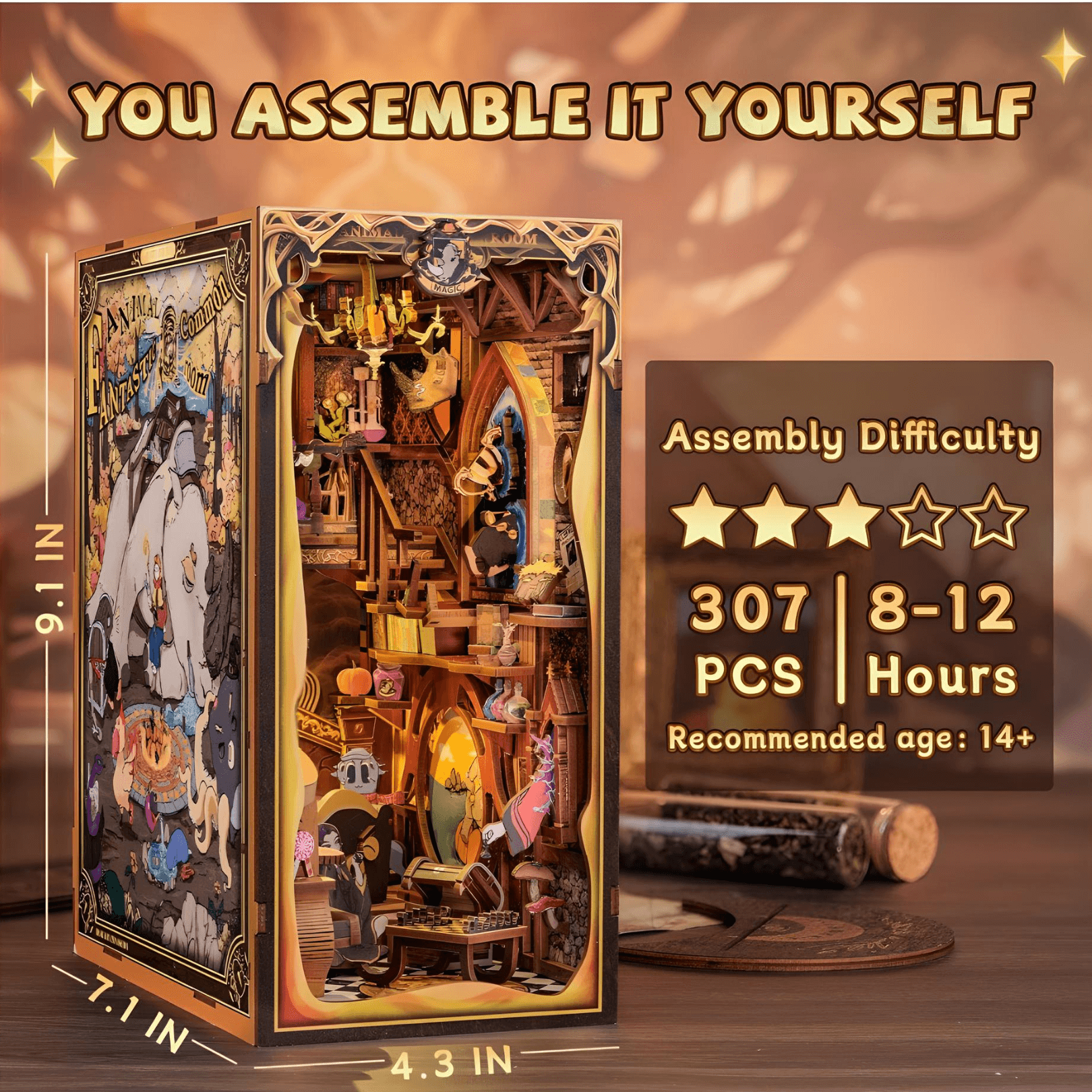 DIY Book Nook Kit - Fantastic Animal Common Room