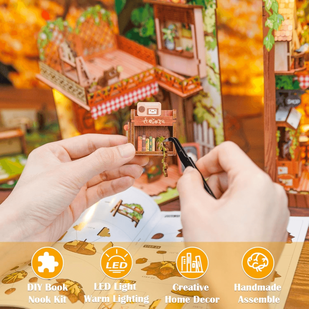 DIY Book Nook Kit - Squirrel Collector