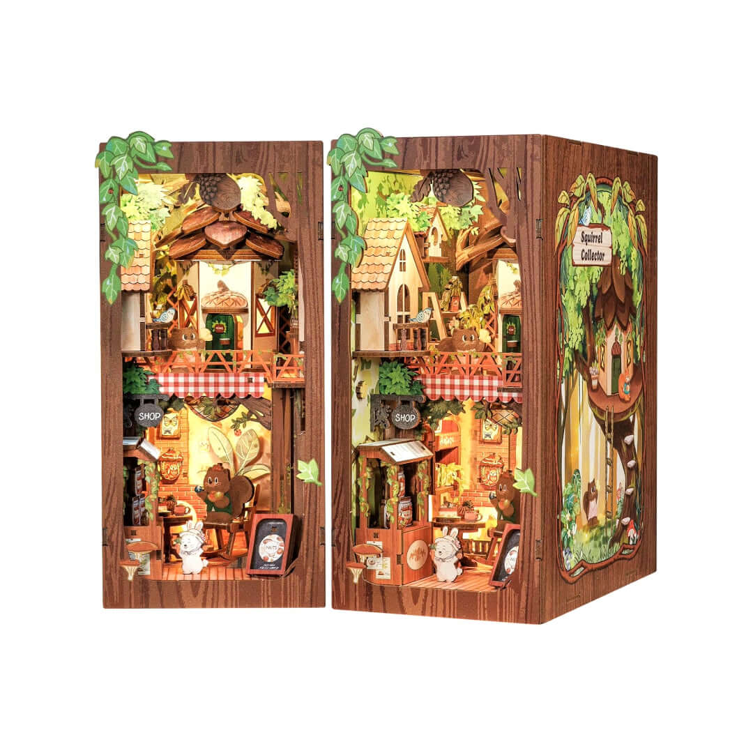 DIY Book Nook Kit - Squirrel Collector