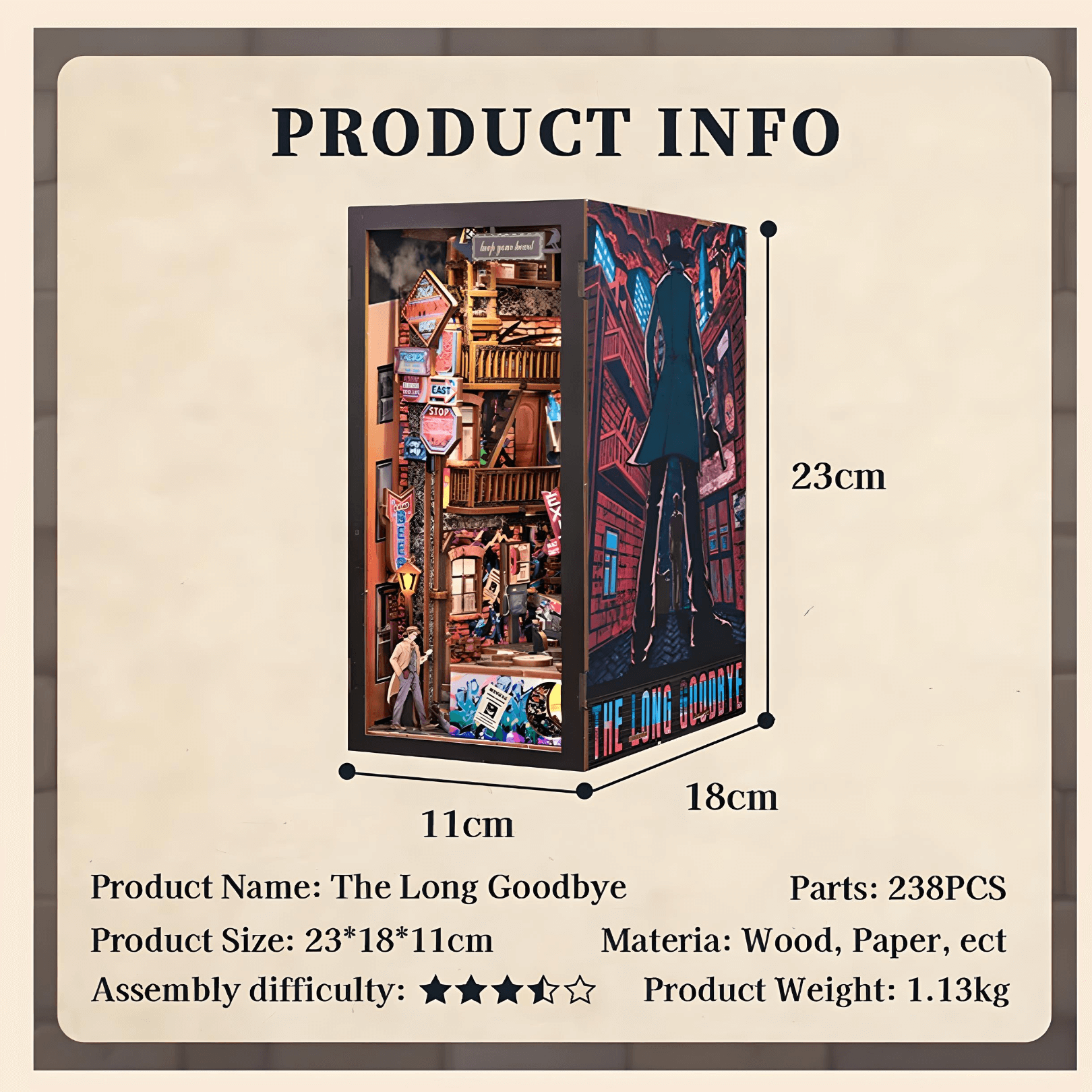 DIY Book Nook Kit - The Long Goodbye