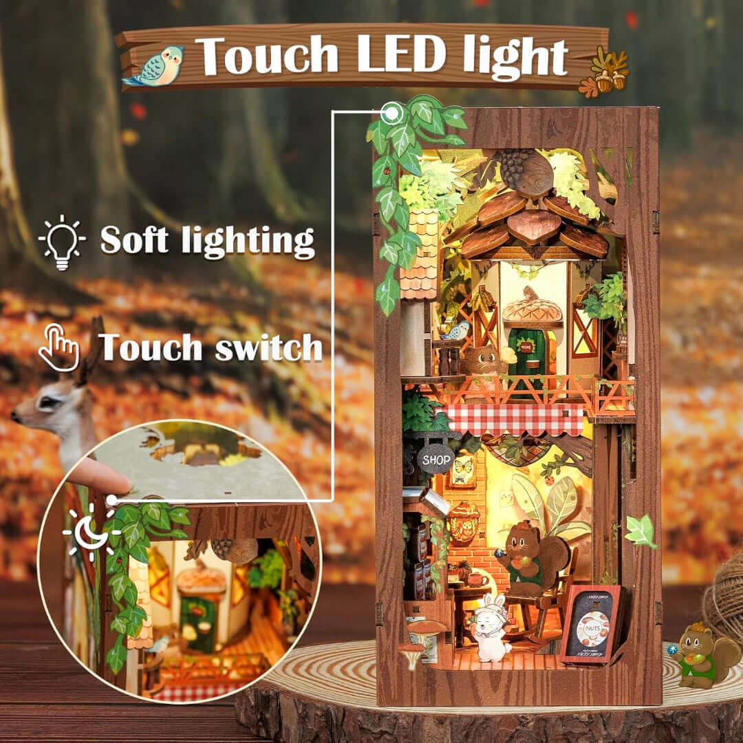 DIY Book Nook Kit - Squirrel Collector