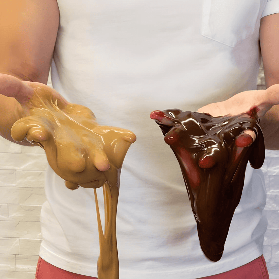 Fake Food Slime Set – Peanut Butter, Jam & Chocolate Spread Slime (3-Pack)