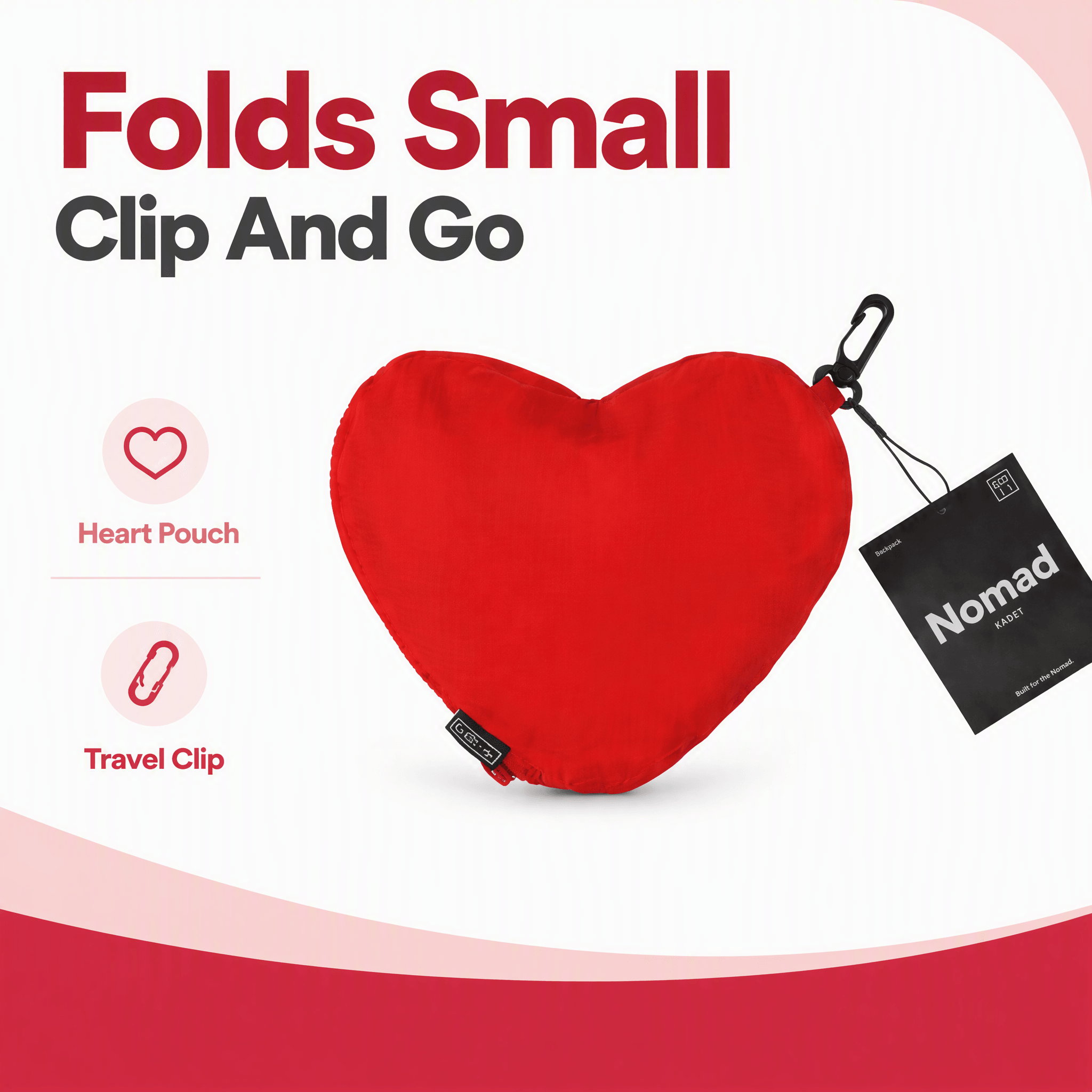 Nomad Heart Foldable Backpack
