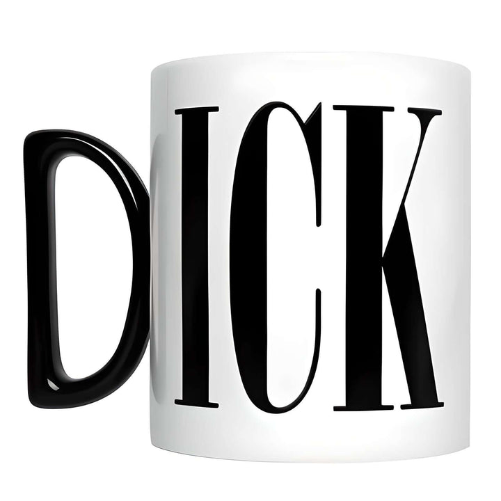 Funny Attitude - Coffee ICK Mug featuring bold black lettering for a humorous touch.