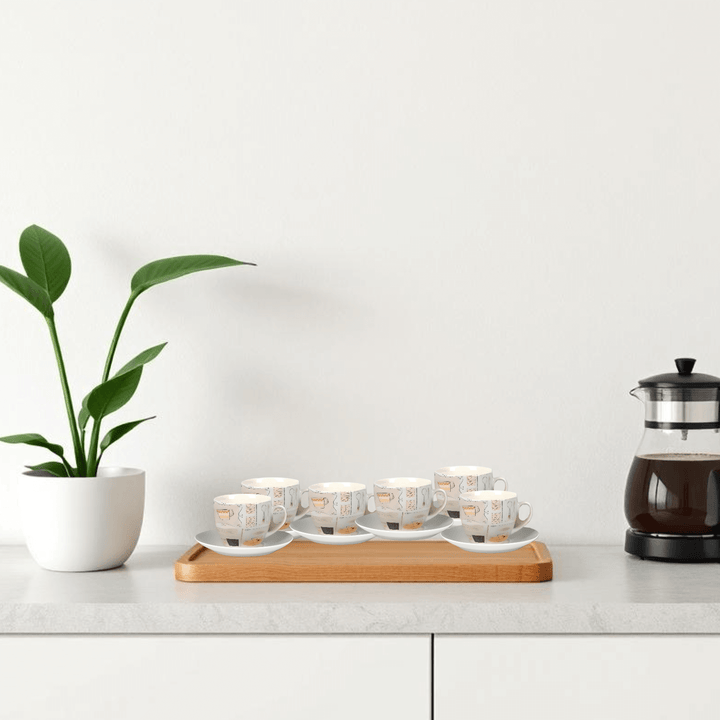 Gift-Boxed Tea & Coffee Cup Set – Service for 6