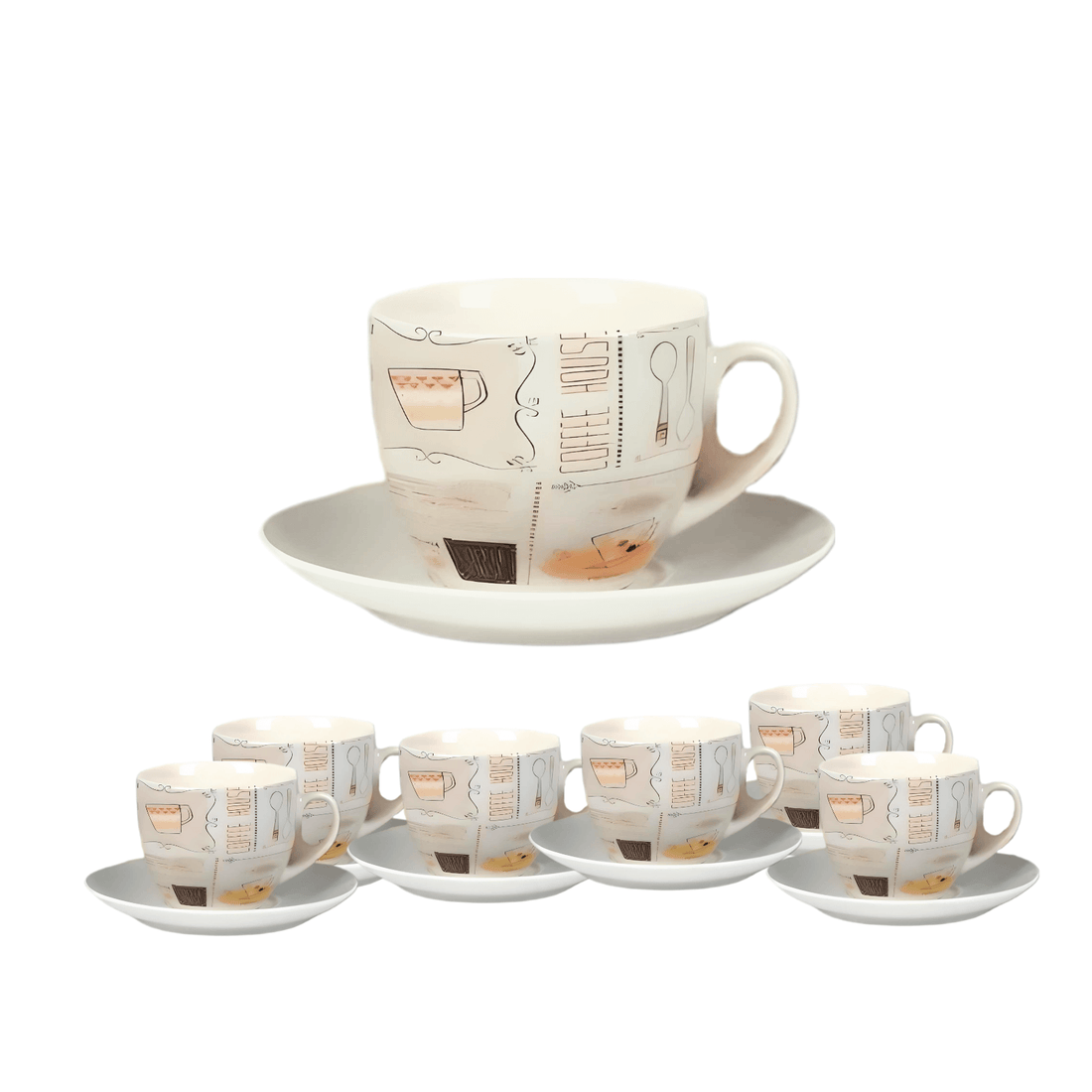 Gift-Boxed Tea & Coffee Cup Set – Service for 6