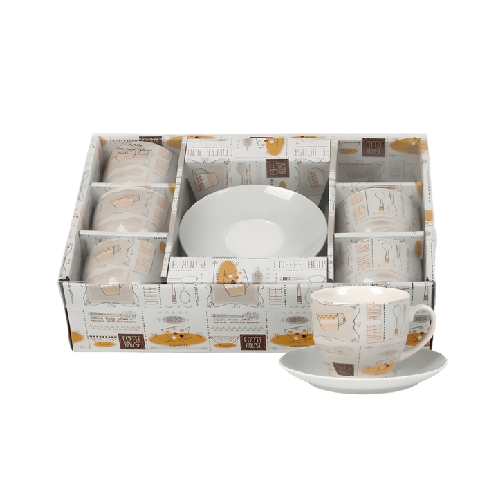 Gift-Boxed Tea & Coffee Cup Set – Service for 6