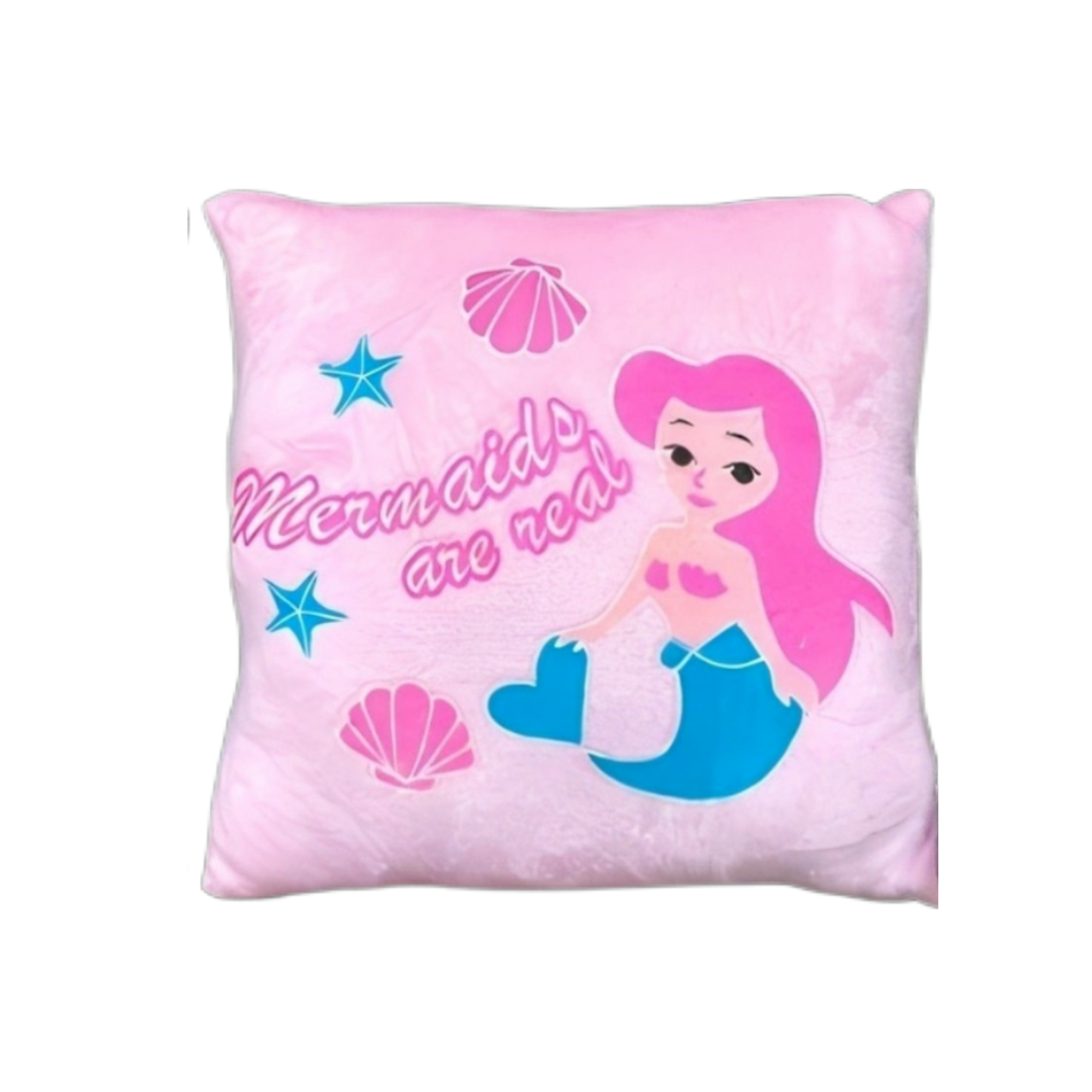 Glow-in-the-Dark Mermaid Pillow – 12" Plush Cushion