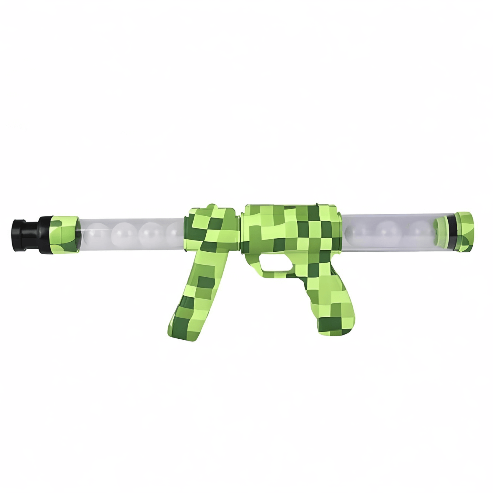 Green Pixel Moon Blaster - 19 inch glow in the dark toy with a pixelated green design for exciting playtime fun.