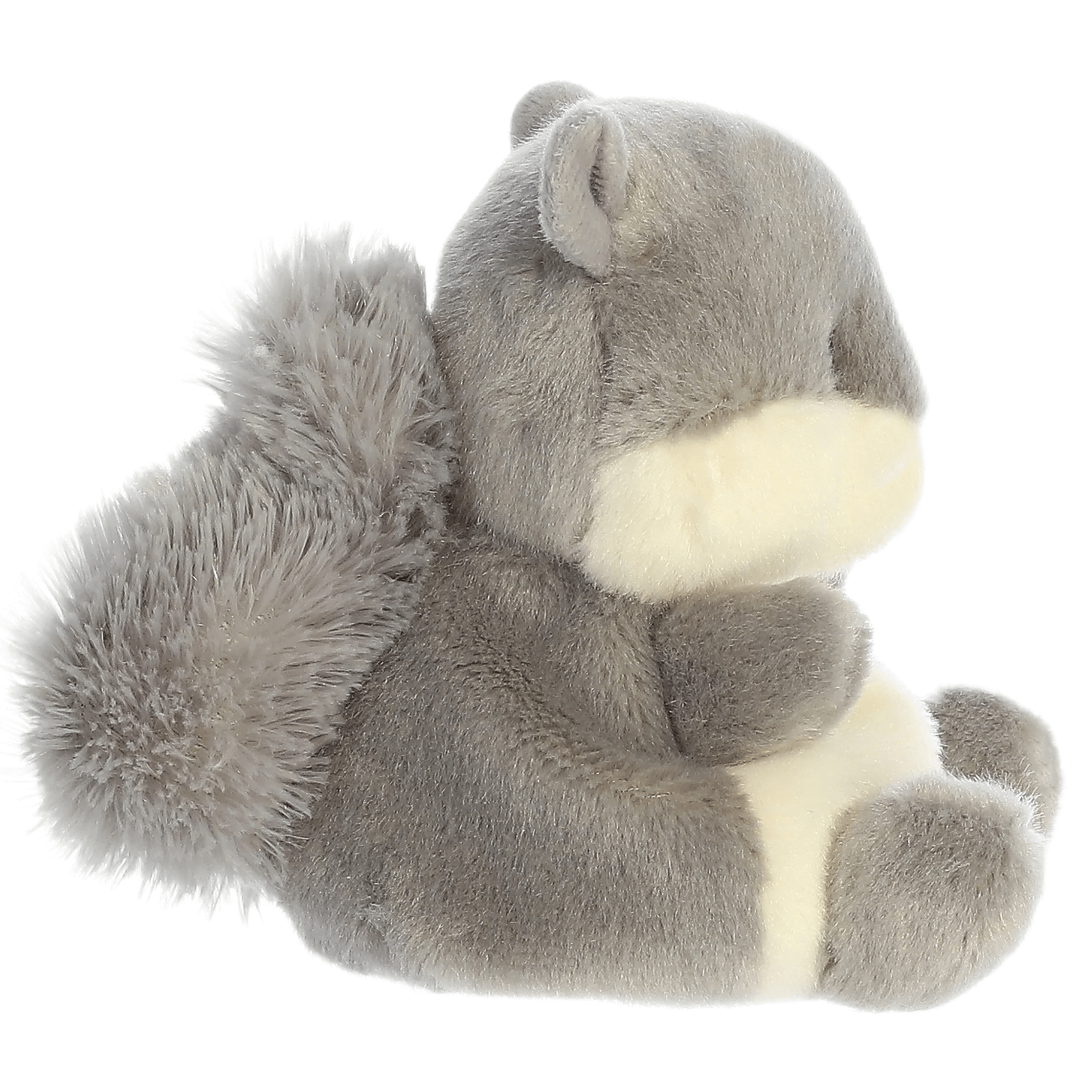 Gus Grey Squirrel plush toy with soft grey fur and friendly expression, perfect for gifts and heartfelt moments.