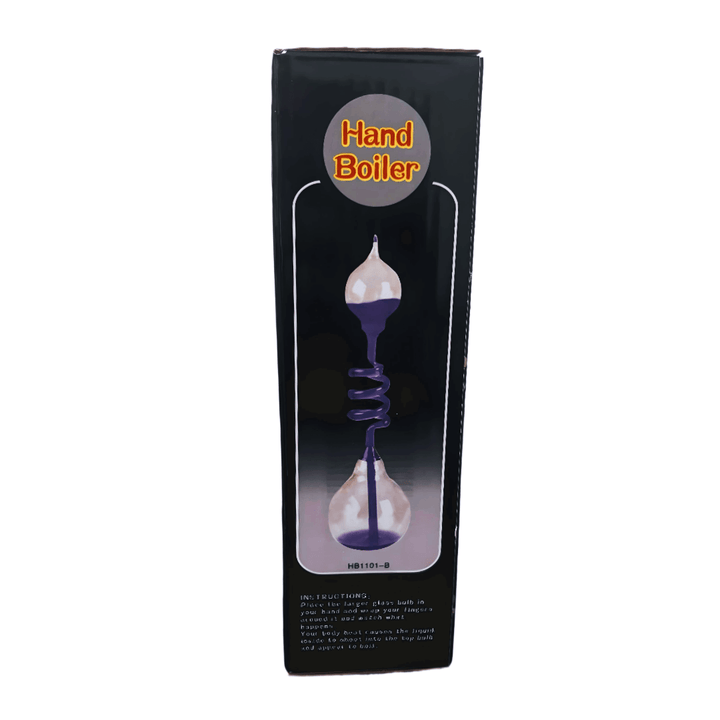 Hand Boiler 7" thermodynamics toy in packaging, demonstrating science with colorful liquid bubbling.