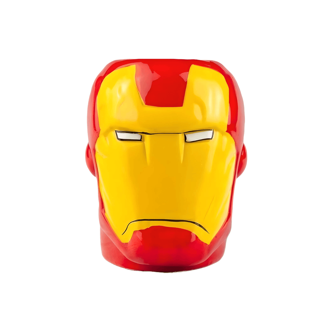 Iron Man Mini Mug – 6 oz ceramic cup featuring iconic Tony Stark armor design, perfect for beverages.
