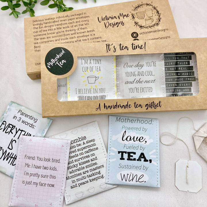 Victoria Mae Designs, tired mum tea, gift for mum, tea set for mom
