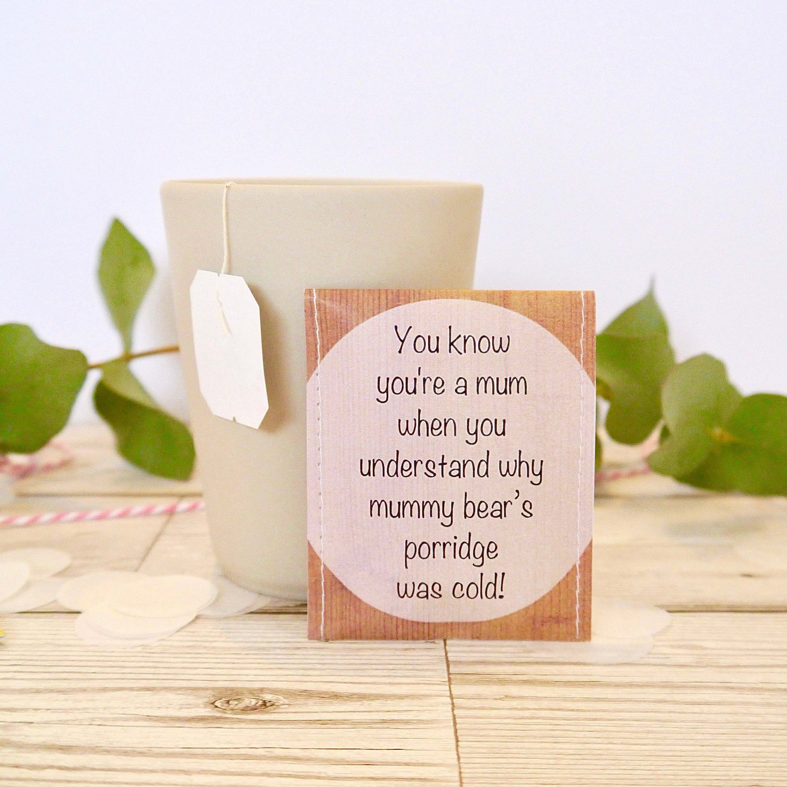 Victoria Mae Designs, tired mum tea, gift for mum, tea set for mom