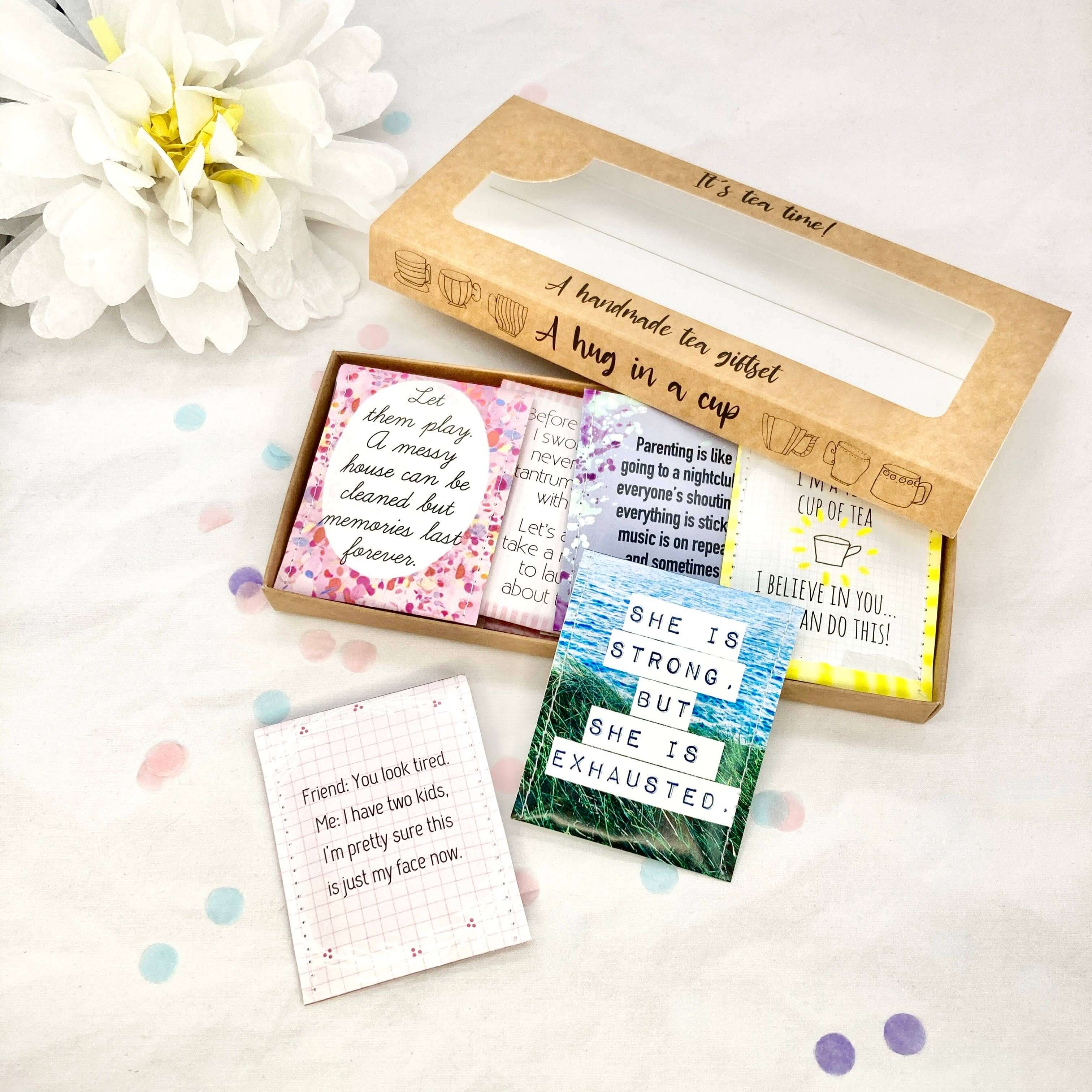 Victoria Mae Designs, tired mum tea, gift for mum, tea set for mom