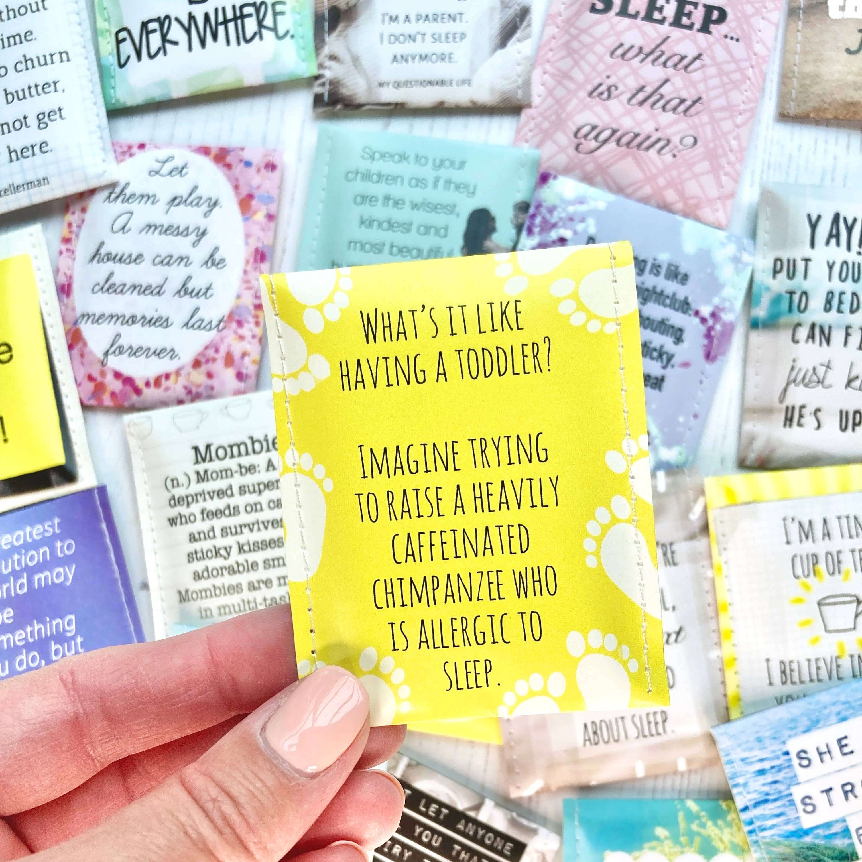 Victoria Mae Designs, tired mum tea, gift for mum, tea set for mom