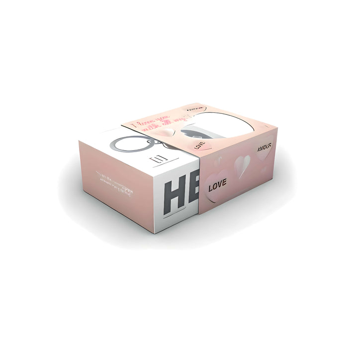 Keychain-Rose Gold - Chrome Heart packaging box by Metalmorphose, showcasing love-themed design.