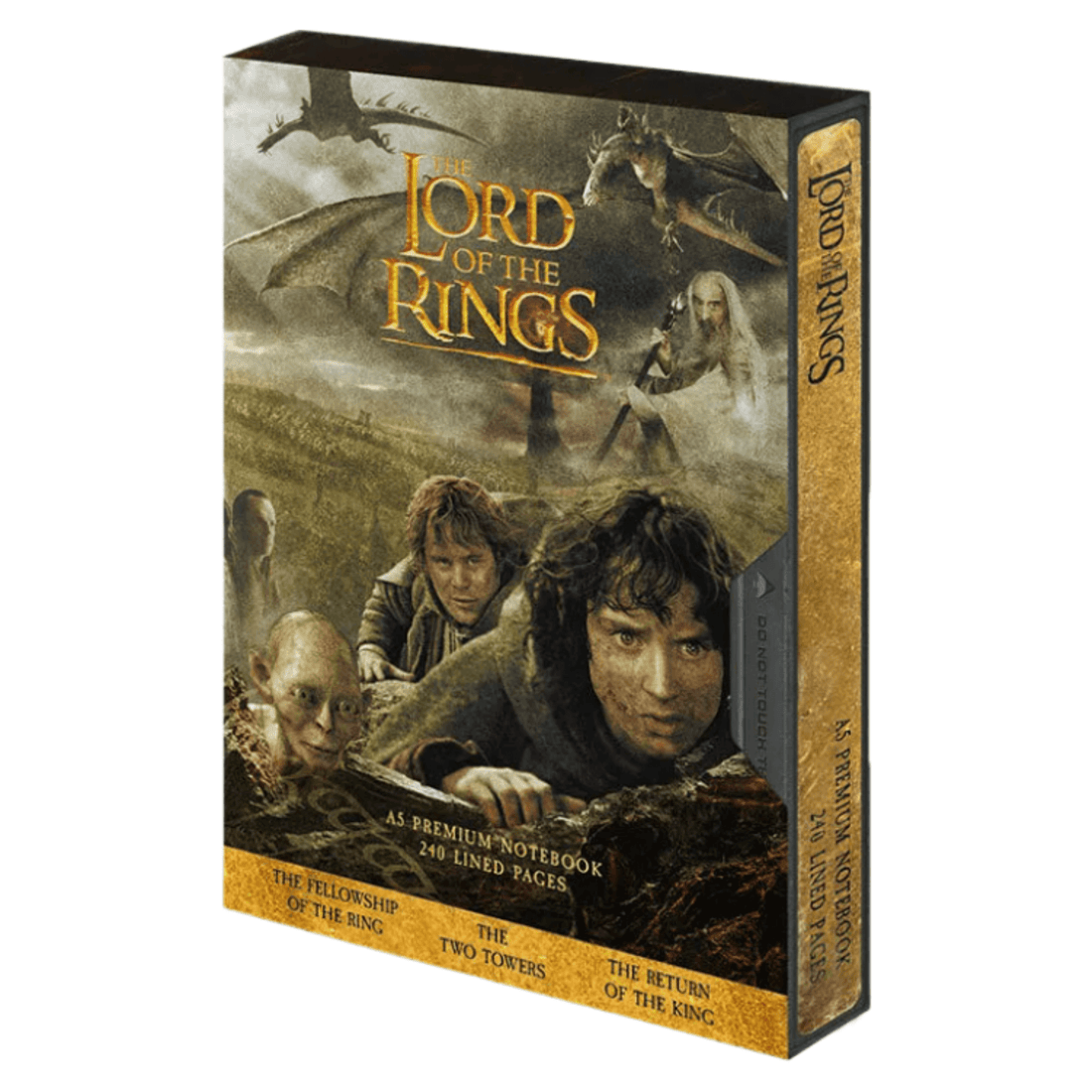 Lord of the Rings VHS Notebook with premium hardback design and 240 lined pages for fans and collectors.