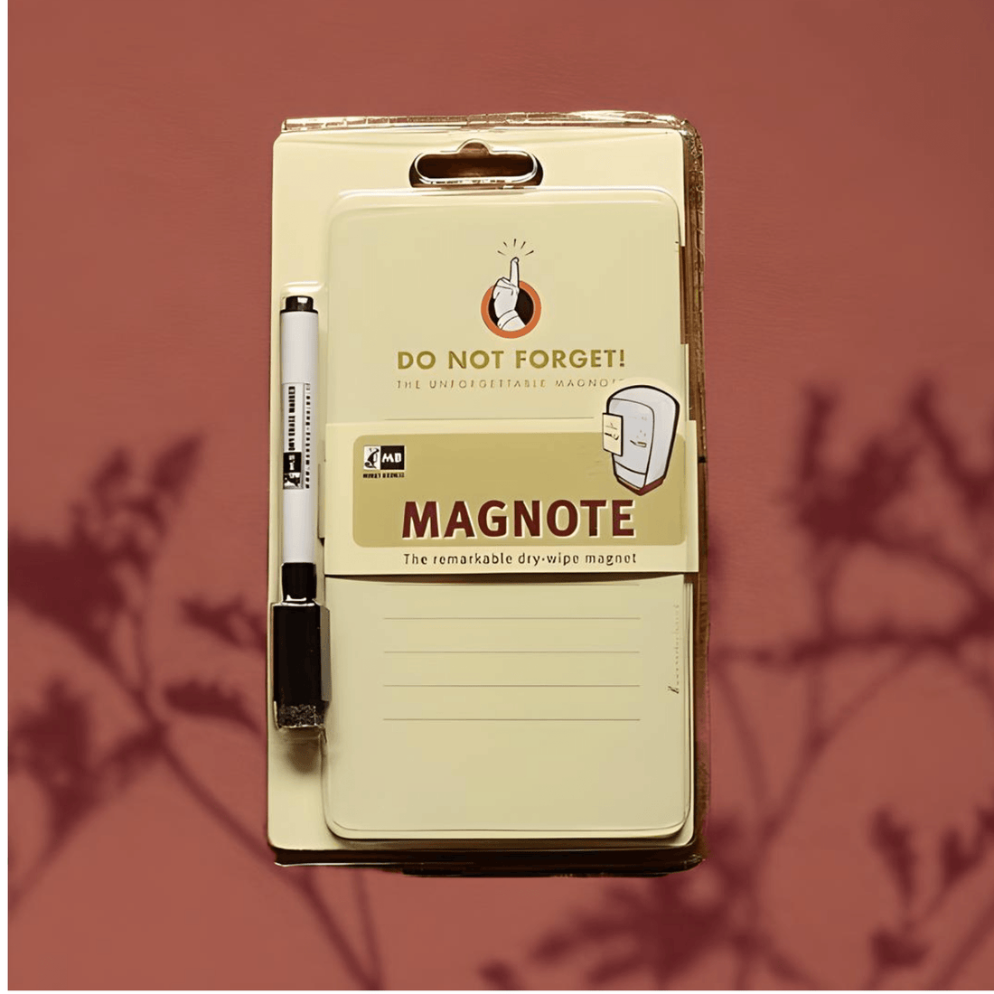 Magnote Dry Wipe Magnet with pen, perfect for grocery lists and reminders, featuring a 'Do Not Forget' design.