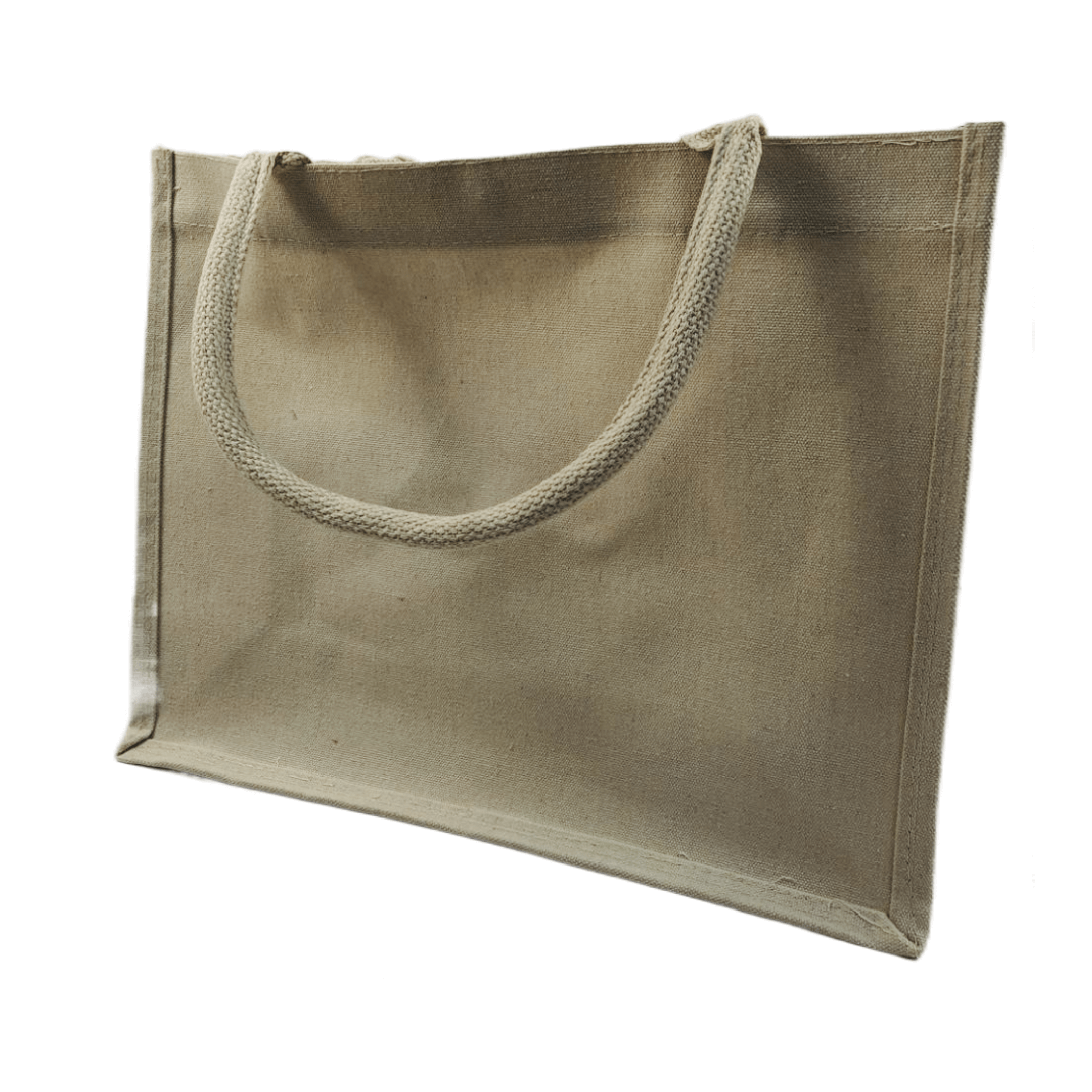 Stylish canvas tote bag with sturdy handles, perfect for everyday use and artistic flair.