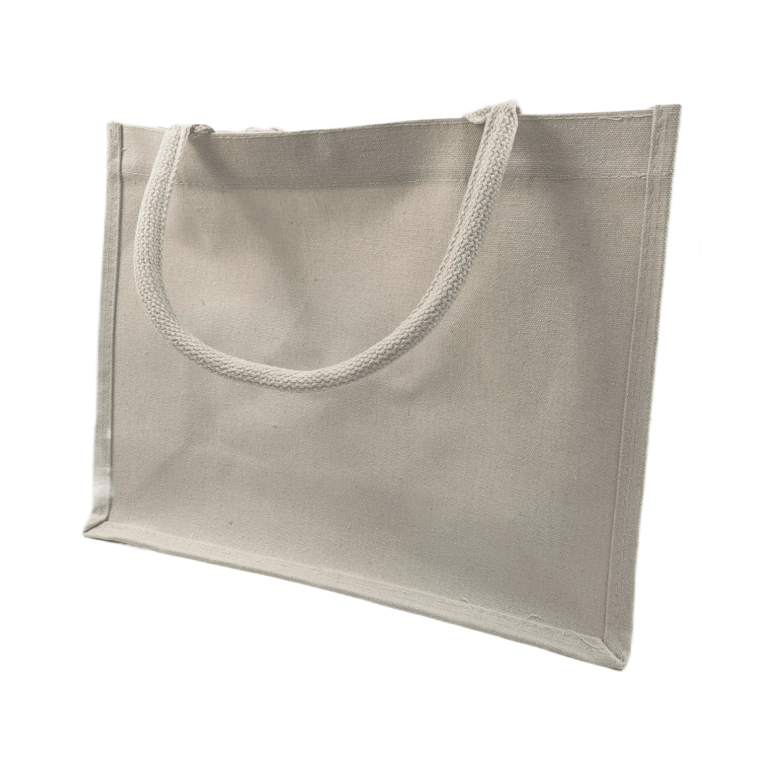 Canvas tote bag with rope handles, perfect for everyday use and stylish outings.