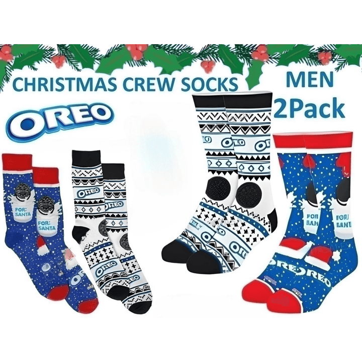 Oreo Christmas Crew Socks -  Buy One, Get One Free!