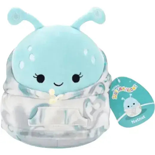 Squishmallow Plush Toy 12" Natnat the Alien in hoodie, soft and squeezable toy, perfect for snuggling and play.