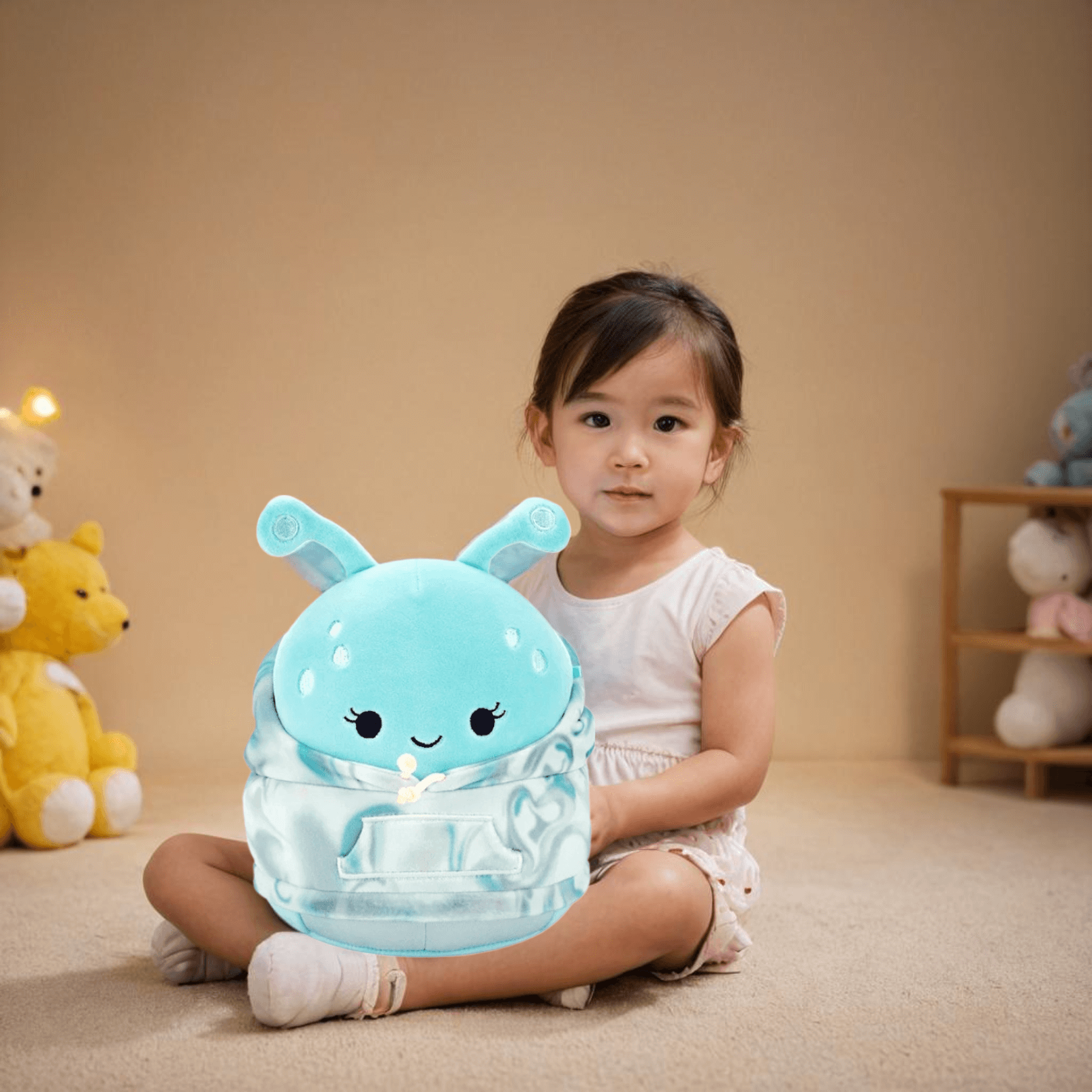 natnat squishmallow, natnat 12 inch alien squishmallow with hoodie plush toy, alien squishmallow