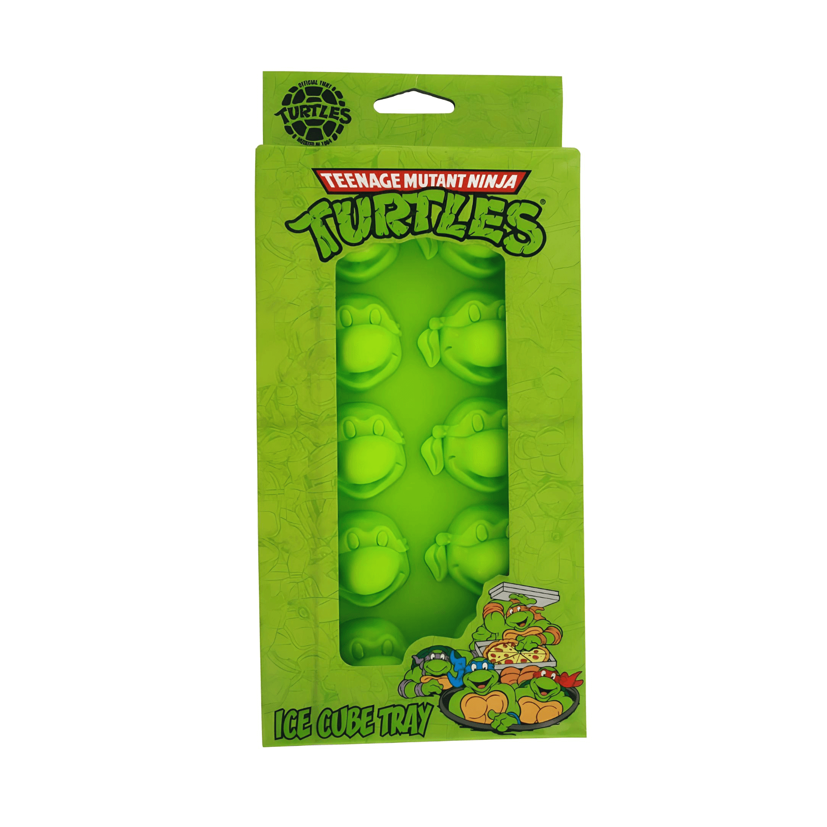 Teenage Mutant Ninja Turtles Silicone Mold for making fun ice cubes in turtle shapes.