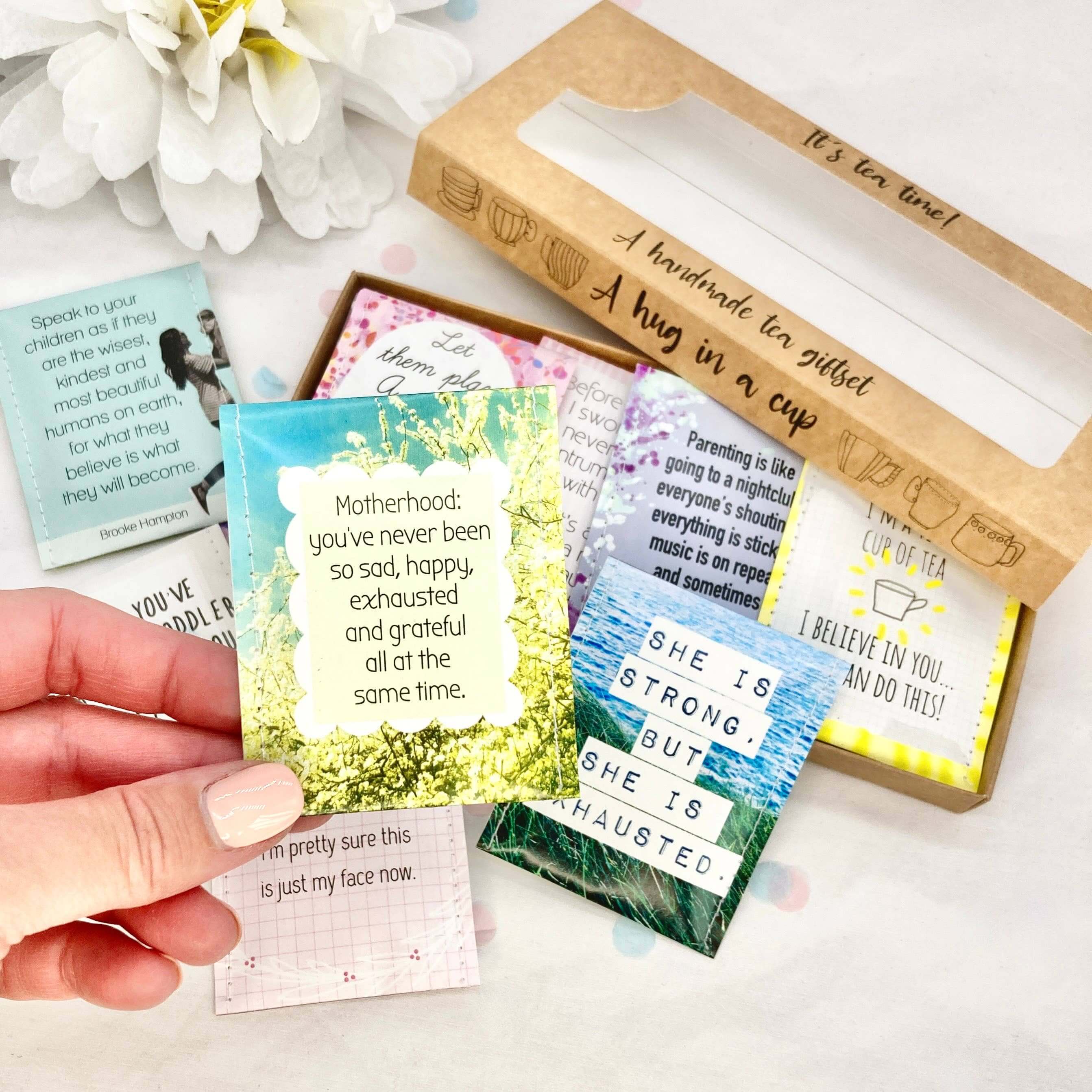 Victoria Mae Designs, tired mum tea, gift for mum, tea set for mom