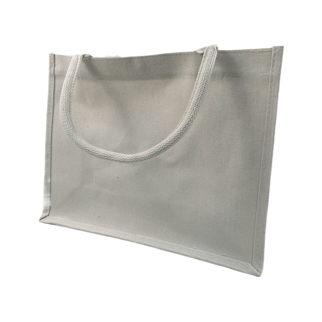 Water Lily Canvas Tote Bag – Durable, stylish bag with rope handles perfect for everyday carry.