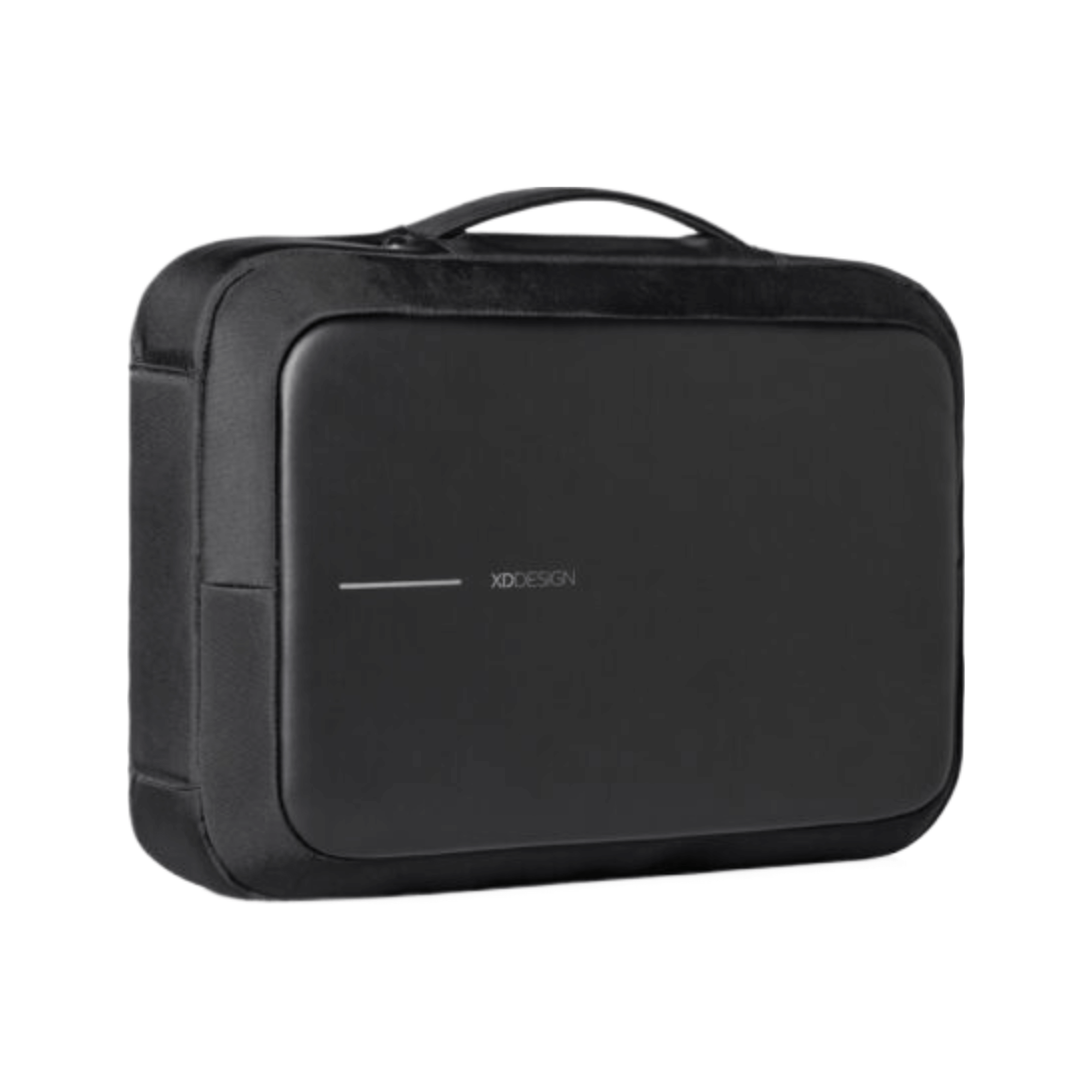 Bobby Bizz 2.0 Anti-Theft Backpack & Briefcase in sleek black design, perfect for professionals.
